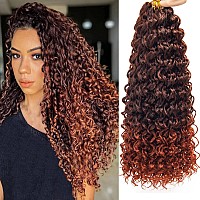 8 Packs Curly Crochet Hair Gogo Curl Crochet Hair For Women Deep Wave Braiding Hairsynthetic Bohemian Crochet Braid Water Wave