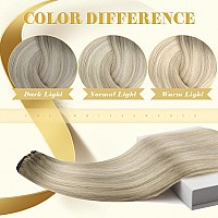 Ve Sunny 22Inch Hair Extensions Clip Ins Blonde Clip In Extensions Real Human Hair Ombre Clip On Hair Extensions Human Hair Ash