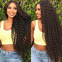 Aopusi Hair Bundles Water Wave26 28 30 Inch100 Brazilian Remy Wet And Wavy Human Hair 3 Bundles 10A Grade Virgin Hair Extensi