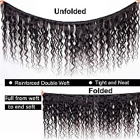 Aopusi Brazilian Hair Bundles Water Wave Virgin Remy Human Hair 16 18 20 22 Inch Water Curly Wet And Wavy Hair 4 Bundleslot H