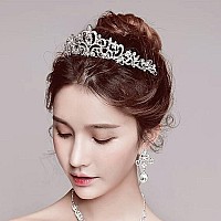 Cieher Silver Tiara Crowns For Women Girls Princess Crown Tiaras For Women Bridal Wedding Prom Quinceanera Birthday Crown Christ