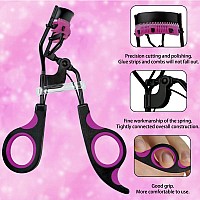 Eyelash Curlers With Comb 2 Pack Immer Lieben Lash Curler With 10 Replacement Refills 6 Combs 10 Seconds Curl And Lifted Lashe