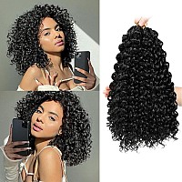 Gogo Curl Crochet Hair 12 Inch 8 Packs Short Curly Crochet Hair For Blcak Women Beach Curl Crochet Hair Deep Wave Crochet Ha