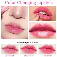 Bingbrush 2 Pcs Aloe Vera Color Changing Lipstick Queenph Mood Long Lasting Labiales Lip Gloss Lip Balm Tinted Magic Lip Stain