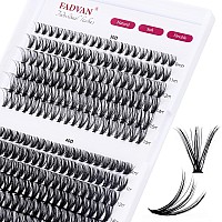 Individual Lashes 280Pcs Diy Eyelash Extension 30D40D C Curl Mixed 916Mm Cluster Lashes Natural Wispy Reusable Mink Lash Clust