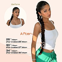 Seikea Long Diy Braided Ponytail Extension With Hair Tie Straight Wrap Around Hair Extensions Ponytail Natural Soft Hairpiece Co