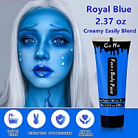 Go Ho Blue Face Body Paint Washable237 Oz70 Mlwater Based Cream Royal Blue Face Paintsmurf Mystique Avatar Clown Makeupbl