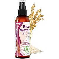 Seven Minerals Rice Water Spray For Hair Growth Fermented With Rose Water Aloe Vera Msm Vegan Nongreasy Light 4 Fl Oz