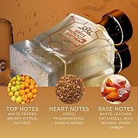 H Habibi White Moroccan Leather Arabian Cologne For Men Smooth Warm Spicy Mens Cologne Blended With Exotic Notes Of Sanda