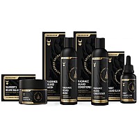 The Beard Struggle Beard Grooming Kit For Men Includes Beard Balm Beard Oil Beard Wash Beard Conditioner Gold Collection