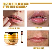 4 Pcs Lip Balm Honey Pot Honey Moisturizing Lip Mask Reduces Lip Lines Prevention Dry And Cracked Lip Scrubs Exfoliator