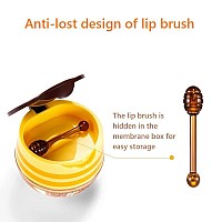 4 Pcs Lip Balm Honey Pot Honey Moisturizing Lip Mask Reduces Lip Lines Prevention Dry And Cracked Lip Scrubs Exfoliator