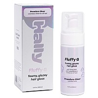 HALLY Fluffy G - Foamy, Glazey Hair Gloss Treatment, Revives Colored Hair, Adds Shine Through Hydrating Solution that Removes Frizz - Premiere Clear