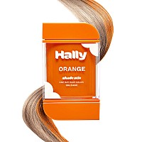 Hally Hair Temporary Hair Color Shade Stix Orange 12 Ml Washable Hair Chalk For Kids Teens Adults One Day Pop Of Color