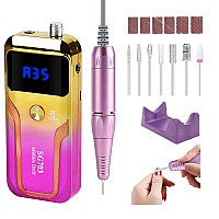 Portable Nail Drill Professional 35000 Rpm Rechargeable Electric Nail File Machine E File For Acrylic Nails Gel Polishing Cord