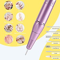 Portable Nail Drill Professional 35000 Rpm Rechargeable Electric Nail File Machine E File For Acrylic Nails Gel Polishing Cord