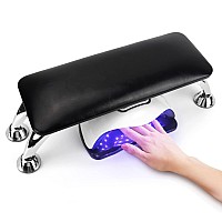 Big Arm Rest For Nails Cushion Microfiber Leather Hand Rest For Nails Tech Hand Rest Pillow For Nails Toenails Detachable Nai