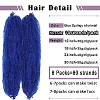 Marley Hair 30 Inch Pre Separated Springy Afro Twist Hair 8 Packs Marley Twist Braiding Hair For Faux Locs Crochet Hair Syntheti