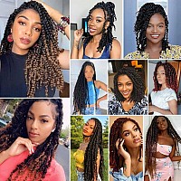 Ombre 350 Passion Twist Hair Pretwisted 12 Inch 9 Packs Passion Twist Crochet Hairsoft Pre Twisted And Looped Crochet Hair For