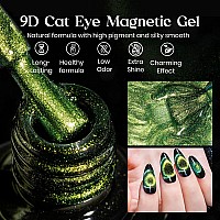 Mizhse 9D Cat Eye Gel Nail Polish 10Ml Christmas Holographic Galaxy Cateye Magnetic Nail Polish Gel Magic Chameleon Manicure S