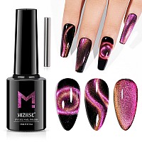 Mizhse 9D Cat Eye Gel Nail Polish 10Ml Holographic Galaxy Cateye Magnetic Nail Polish Gel Magic Chameleon Manicure Setpink