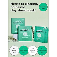 I Dew Care Clay Sheet Mask Heres To Clearing Clay Daily Exfoliate Decongest Minimize Pores Soothe Infused With 3Clay C