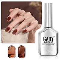 Gaoy Jelly Nude Gel Nail Polish 16Ml Sheer Dark Brown Translucent Soak Off Gel Polish Uv Light Cure For Nail Art Diy 1628 Hot