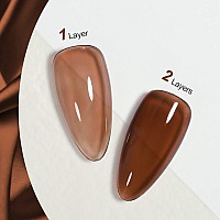 Gaoy Jelly Nude Gel Nail Polish 16Ml Sheer Dark Brown Translucent Soak Off Gel Polish Uv Light Cure For Nail Art Diy 1628 Hot