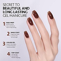 Gaoy Jelly Nude Gel Nail Polish 16Ml Sheer Dark Brown Translucent Soak Off Gel Polish Uv Light Cure For Nail Art Diy 1628 Hot