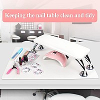 Nail Arm Rest For Acrylic Nails With Nail Table Mat Microfiber Leather Nail Hand Rest Cushion For Nails Soft Hand Pillow Foots