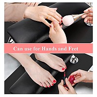 Nail Arm Rest For Acrylic Nails With Nail Table Mat Microfiber Leather Nail Hand Rest Cushion For Nails Soft Hand Pillow Foots