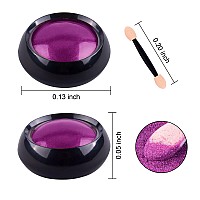 Duufin 22 Colors Nail Powder Chrome Nail Powder Nail Flakes Nail Art Powder Mirror Effect Powder Iridescent Aurora Nail Powder C