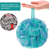 Bckeney Bath Loofah Shower Sponge Body Back Scrubber Soft Mesh Shower Puffs Exfoliating Loofa For Women Men Bath Accessories C