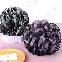 Bckeney Bath Loofah Shower Sponge Body Back Scrubber Soft Mesh Shower Puffs Exfoliating Loofa For Women Men Bath Accessories C