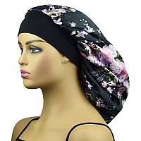 Satin Bonnet Silk Hair Bonnet Satin Sleep Cap Silk Bonnet for Sleeping Braids Long Hair Extra Large Sleep Cap Satin Bonnet