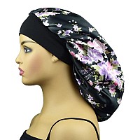 Satin Bonnet Silk Hair Bonnet Satin Sleep Cap Silk Bonnet for Sleeping Braids Long Hair Extra Large Sleep Cap Satin Bonnet