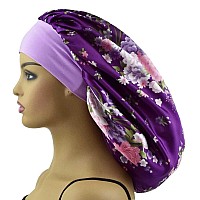 Satin Bonnet Silk Hair Bonnet Satin Sleep Cap Silk Bonnet for Sleeping Braids Long Hair Extra Large Sleep Cap Satin Bonnet