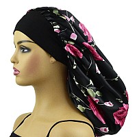 Satin Bonnet Silk Hair Bonnet Satin Sleep Cap Silk Bonnet for Sleeping Braids Long Hair Extra Large Sleep Cap Satin Bonnet