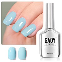 Gaoy Pastel Gel Nail Polish 16Ml Blue Soak Off Uv Light Cure Gel Polish For Spring Summer Soft Candy Nail Art Diy Macaron 1587