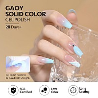 Gaoy Pastel Gel Nail Polish 16Ml Blue Soak Off Uv Light Cure Gel Polish For Spring Summer Soft Candy Nail Art Diy Macaron 1587