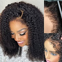 Beauty Forever 4C Kinky Curly 13X4 Lace Front Wigs With Kinky Edges Hairline Glueless Hd Lace Frontal Wigs Pre Plucked24 Inch C