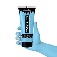 Go Ho Light Blue Body Paint Washable237 Oz70 Mlwater Based Cream Pale Blue Face Paintblue Face Body Paint For Sfx Cosplay