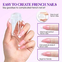 Gelike Ec Soft Gel Nail Tip And Glue Gel Kit Gel X Nail Kit With Almond And Coffin Shape Ultraportable Led Nail Lamp French