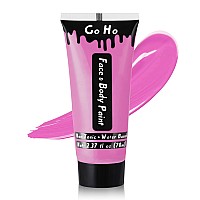 Go Ho Bright Pink Body Paint Washable237 Oz70 Mlwater Based Cream Pink Face Paintpink Face Body Paint For Sfx Cosplay Cost