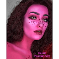 Go Ho Bright Pink Body Paint Washable237 Oz70 Mlwater Based Cream Pink Face Paintpink Face Body Paint For Sfx Cosplay Cost