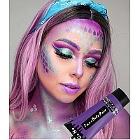 Go Ho Purple Body Paint Washable237 Ozfull Coveragesmoothwater Based Cream Purple Face Body Paint For Sfx Cosplay Costumes