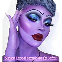 Go Ho Purple Body Paint Washable237 Ozfull Coveragesmoothwater Based Cream Purple Face Body Paint For Sfx Cosplay Costumes