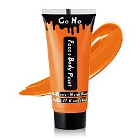 Go Ho Orange Body Paint Washable237 Oz70 Mlwater Based Cream Orange Face Body Paint For Sfx Cosplay Costumes Festivals Hall