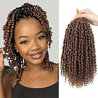 Bileaf Pretwisted Passion Twist Crochet Hair 12 Inch Ombre Passion Twist Hair 8 Packs Ombre Crochet Hair Pre Looped Passion Tw