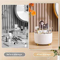 Funest Makeup Brush Holder Organizer360 Rotating Pencil Pen Holder Cupdesk Accessories5 Slot Make Up Brushes Cupfor Storage